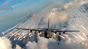 Ac Porn - AC 130 firing off counter-measures