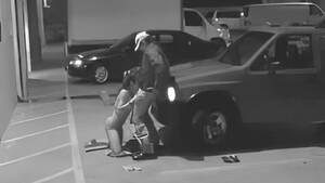 blowjob on security cam - Parking Garage Sex on Security Camera With a Cheating Wife, Blowjob on  Surveillance Cam | AREA51.PORN