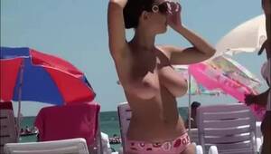 candid brunette beach - Candid Beach - Busty Brunette Pink Bikini watch online or download