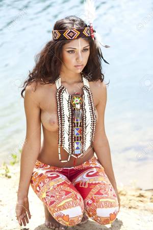 american indian princess nude - 21116567-young-woman-in-costume-of-american-indian-