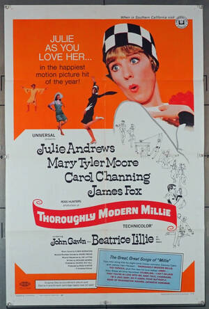 Millie Mary Tyler Moore Porn - Original Thoroughly Modern Millie (1967) movie poster in G condition for  $78.00