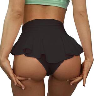 black booty sleep sex - Amazon.com: JOINFUN Teens Sexy Workout Yoga Shorts Solid Active Running  Dance Skirts Ruffle Chiffon Thongs Black S : Clothing, Shoes & Jewelry