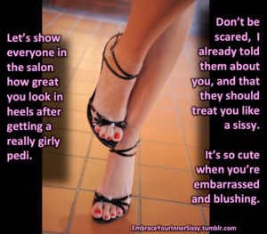 Heels Porn Captions - SCROLLER SISSY CAPTION - 22 photos