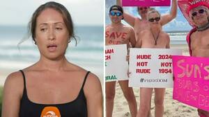 heavy nude beach - Nudists protest shock closure of famous 'clothes optional' beach near Byron  Bay : r/australia