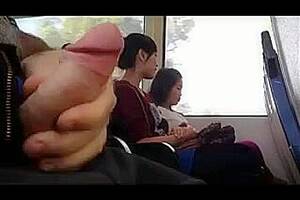 japanese dickflash - Managed to flash my dong to some young ladies in a train - Upornia.com