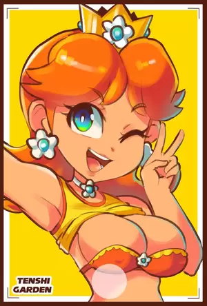 cartoon princess daisy porn - Princess daisy taking a picture tenshigarden nude porn picture |  Nudeporn.org