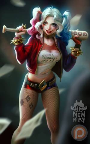 Arkham Knight Harley Quinn Futa Porn - Les plus beaux fan arts d'Harley Quinn version Suicide Squad - NewMilky