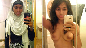 arab selfi nippls nude real - This young Arab bride loves making nude video selfies