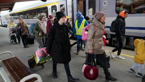 forced train sex - A free train to Hannover is now the last free outpost for Ukrainian  refugees fleeing war | Euronews