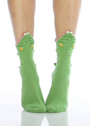 Light Green Crocodile Porn - Amazon.com: Foot Traffic - 3D Alligator Socks, Ferocious Fashion for Your  Feet, Green (Women's Shoe Sizes 4â€“10): Clothing