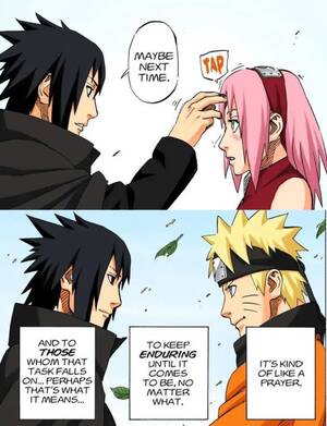 Naruto Porn Manga - Sasuke's bonds with Naruto and Sakura are different, but both very  meaningful and real. I wish people would stop pitting them against one  another. This is how the manga ended after all: :