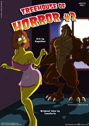 cartoon hardcore horror porn - Kogeikun - Treehouse of Horror 2 â€¢ Free Porn Comics