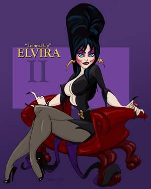 elvira cartoon porn animation - Tooned up Elvira