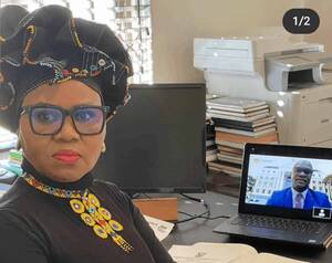 Minister - Porn photoshopped onto Minister Zulu's laptop screen | The Citizen