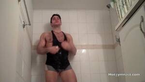 Hot Gymnast Gay Porn - Alpha Male: Hot Gymnast Shower Cam Show withâ€¦ ThisVid.com