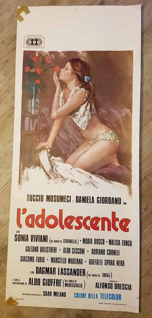 Italian Porn Classic Movie Posters - Italian Vintage Original Erotic Movie Poster l'adolescente 1970s - Etsy