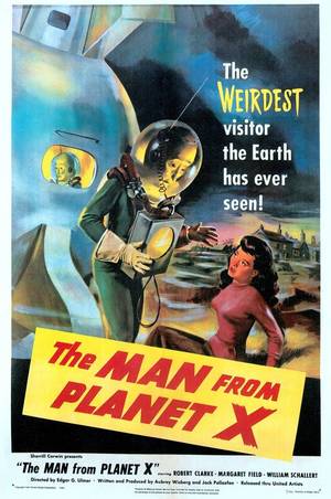 Classic Fantasy Films Porn - The 1951 classic sci-fi movie poster, The Man From Planet X.