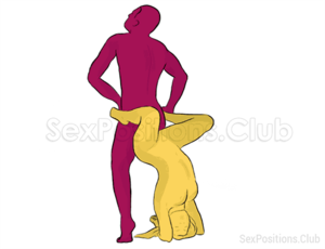 Best Sex Positions Rear Entry Standing - Sex position #197 - Spider Monkey (upside down). Kamasutra