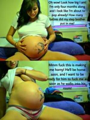 horny preggo captions - Horny Knocked Up Step Sister (Pregnant Captions) - Preggo Teens |  MOTHERLESS.COM â„¢