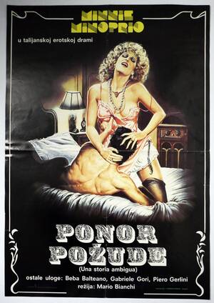 Italian Porn Classic Movie Posters - Vintage Erotic Movie Poster Una Storia Ambigua Minoprio Gori Bianchi 1986