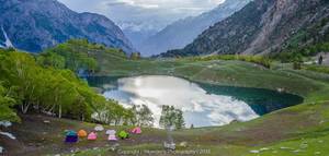 all natural pakistan - Kutwal Lake Gilgit-Baltistan | By Sikander khan [2048x978]. wallpaper/  background