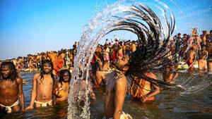 india waters model nude - Kumbh Mela Festival Expected To Bring 150 Million Pilgrims To Ganges River  For Spiritual Renewal : Goats and Soda : NPR