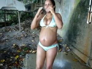 brazilian pregnant girls - Brazilian Pregnant Babe | xHamster