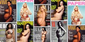 mariah carey pregnant belly nude - A History Of Naked, Pregnant Celebrities On Magazine Covers