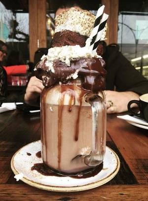 Homemade Freak Porn - A cafe's epic 'freak' milkshakes are blowing up on social media