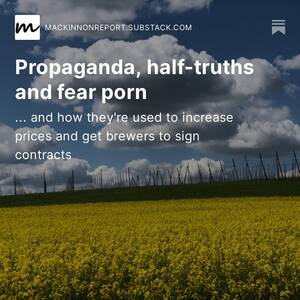 Fear Porn - Propaganda, half-truths and fear porn â€¦ and how they're used to increase  prices and get brewers to sign contracts - Douglas MacKinnon - Medium