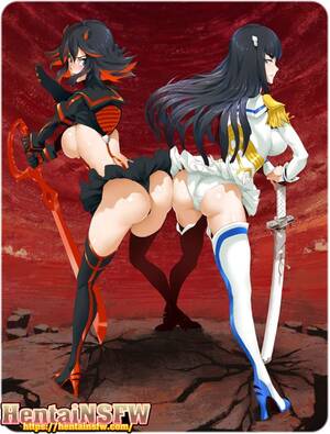 Kill La Kill Porn - SFW ecchi oppai hentai cartoon porn art Kill la Kill Ryuko Matoi Satsuki  Kiryuin big tits Asian school girls. - Hentai NSFW