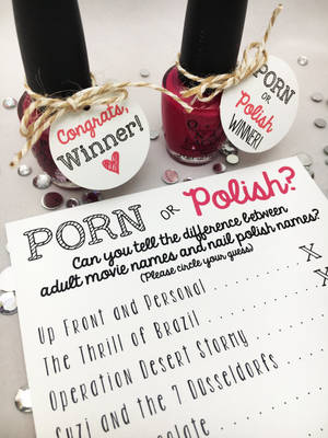 bridal shower party - Porn or Polish | Porn or Poland | Unique Bachelorette Party Game | Bridal  Shower Game