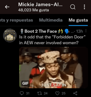 Mickie James Fucking - Mickie James likes a tweet that says: \