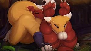 Duty Furry Vixen Porn - Renamon x Guilmon Blowjob Furry