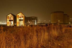 Amsterdam House Porn - Heijmans ONE: a movable single person house, developed for use in empty  city areas. These two prototypes are placed in Amsterdam. [1600x1068] : r/ Houseporn