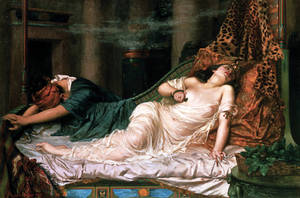 Cleopatra Porn Captions - The Death of Cleopatra by Reginald Arthur, 1892