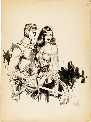 Cartoon Porn Flesh Gordon - Flash Gordon and Dale Arden by Al Williamson and Frank Frazetta