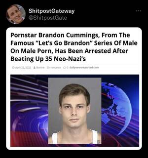 Arrest Brandon Cummings Porn - Be gay. Punch nazis #FreeBrandon : r/Gamingcirclejerk