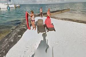 beach girls sunbathing topless - Sunbathing woman caught TOPLESS by Google Street View cameras - Irish  Mirror Online