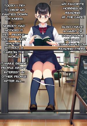 Anime Girl Skirt Porn - Exposed Skirt JK Glasses Girl comic porn | HD Porn Comics