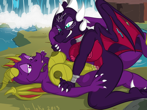 Furry Dragon Lesbian - Xbooru - anthro areola big breasts breasts crossgender cute cynder dragon  el-loko erect nipples female furry horn lesbian nipples sex spyro the dragon  wet wet pussy wings | 276311