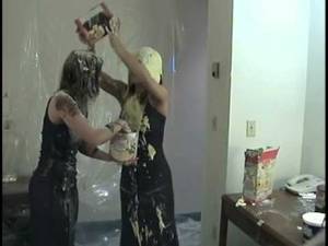 Food Wrestling Porn - Food Fight in Dresses Part 1