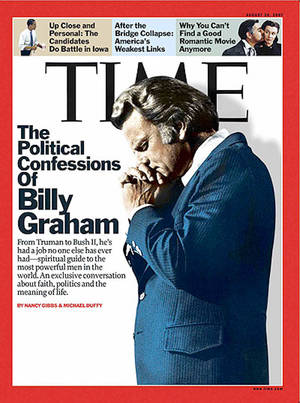 Controversial Porn Magazines 1960s - Time, August 29, 2007: Devil Horns on Billy Graham