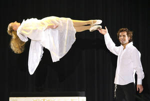 Lost Tv Show Porn - FILE â€“ This March 17, 2007, file photo, magician Jan Rouven presents the  Floating Virgin during the dress rehearsal of a German TV show in Riesa, ...