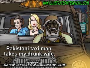 Interracial Taxi Porn - Pakastani Taxi Man- illustratedinterracial - Porn Cartoon Comics