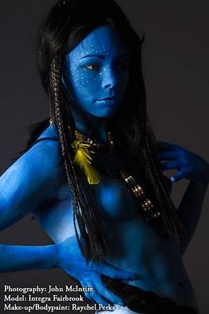 Avatar Body Paint Porn - Model: Integra Fairbrook as a Na'vi Bodypaint: Raychel Perks of Raynbow  Studio Na'vi