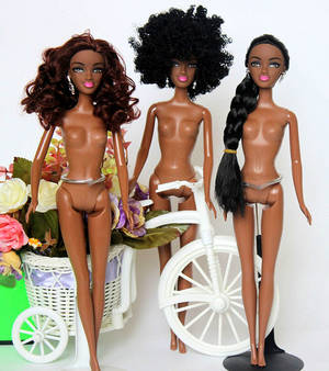 flexible black nude - Africa Black Nude Naked Doll /with 5 Joint Flexible / Black Skin Hair Doll  Cosplay