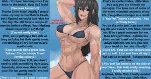 no bikini beach girls - Relaxing At The Beach [Strong Girl Takano 14][Muscle Girl][Bikini][Beach ][Cuddling][No Sex] free hentai porno, xxx comics, rule34 nude art at  HentaiLib.net