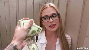 girl money - Beautiful girl with perfect body gets fucked with stranger for money!