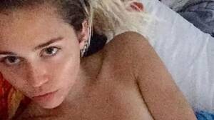 Miley Cyrus Peeing Porn - Miley Cyrus flashes her nipple again in naked snap just days after  complaints over VMA nip-slip - Mirror Online